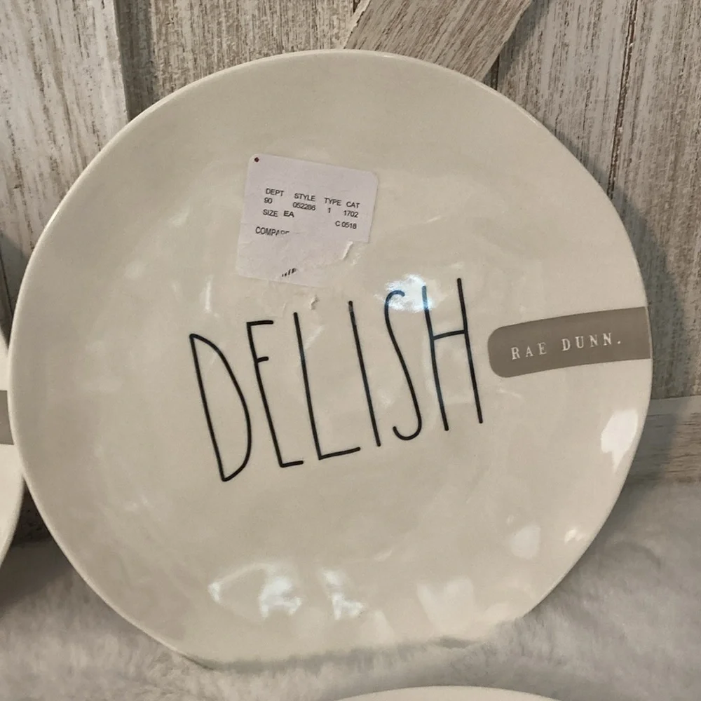 Rae Dunn Delish/BBQ Melamine Salad Plates